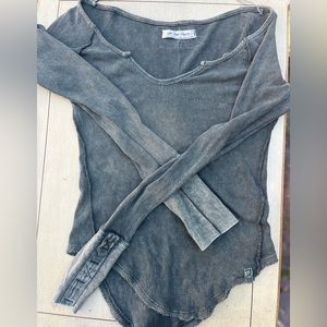 Free People rustic long sleeve shirt